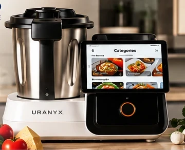 带食谱触摸屏的 URANYx Chef Pro 智能料理机